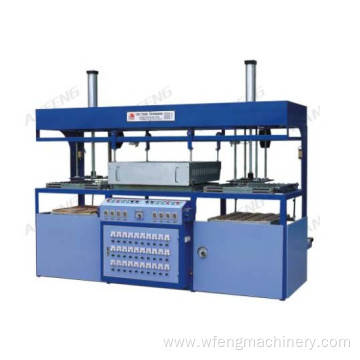 Semi automatic double head vacuum forming machine